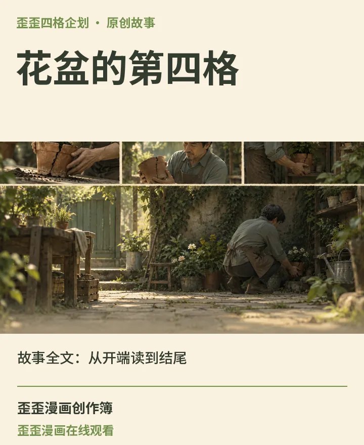 歪歪漫画在线观看相关原创故事《花盆的第四格》故事全文:从开端读到结尾封面:歪歪四格企划场景与中文标题